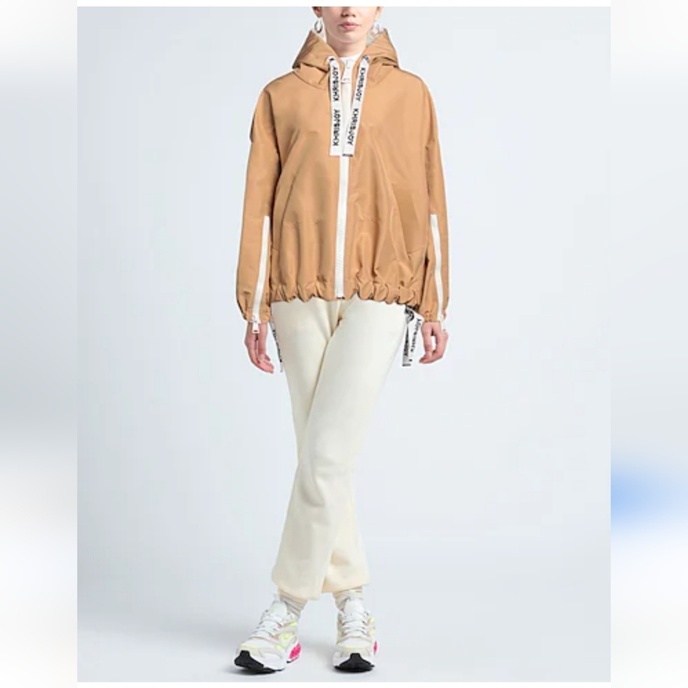 Beige Hooded Jacket
